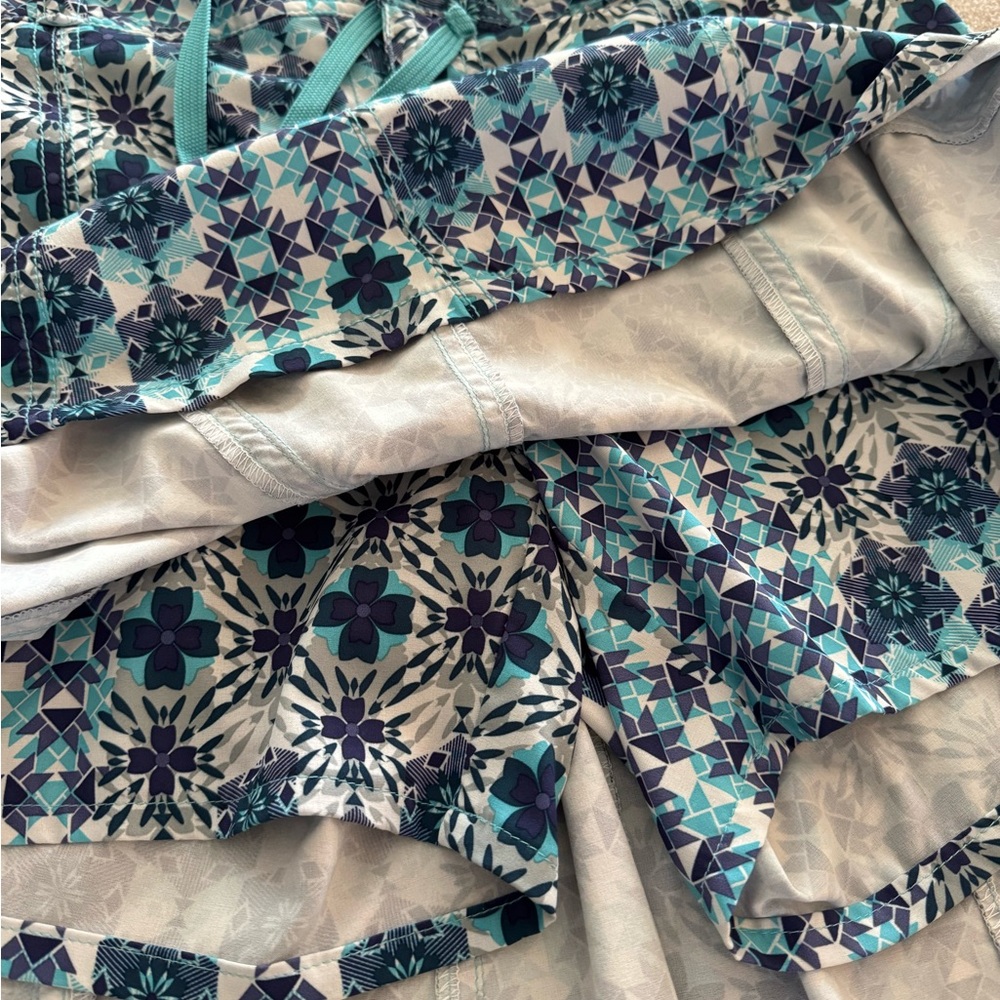 Athleta Turquoisey Patterned Skort - image 6